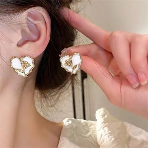 Gold Plated Heart Stud Earrings -3/$10